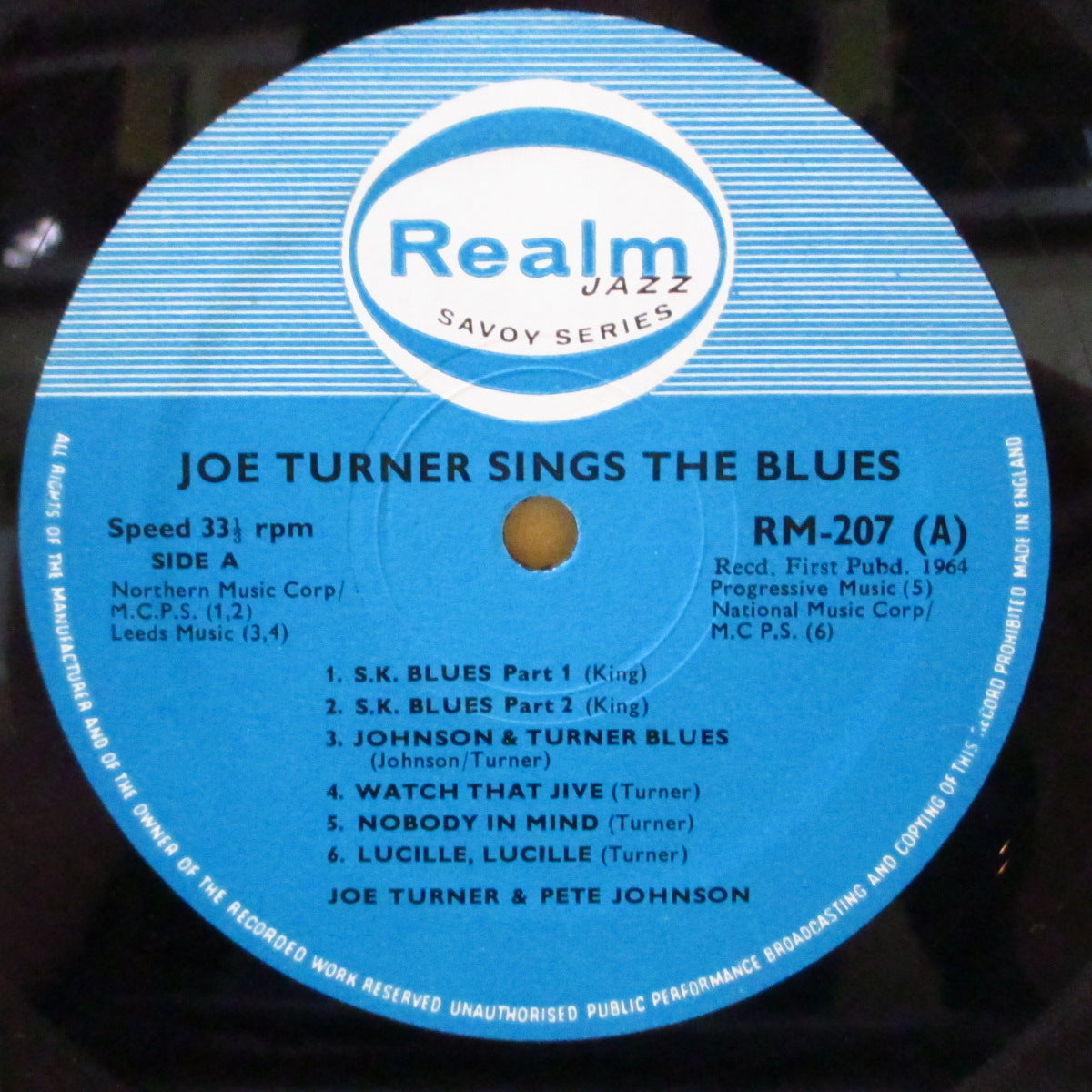 JOE TURNER (ジョー・ターナー)  - Sings The Blues Vol. 1 (UK '64 再発モノラル LP/表面コーティング折り返しジャケ) '45〜'47年ナショナル社期コンピ！