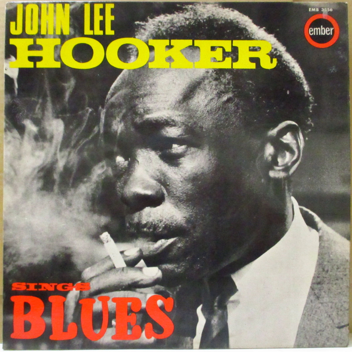 JOHN LEE HOOKER (ジョン・リー・フッカー)  - Sings Blues (UK '64 再発「赤・黄ラベ ver」モノラル LP/表面コーティング折り返しジャケ)'49〜'50年Texas Slim名義音源編集作。