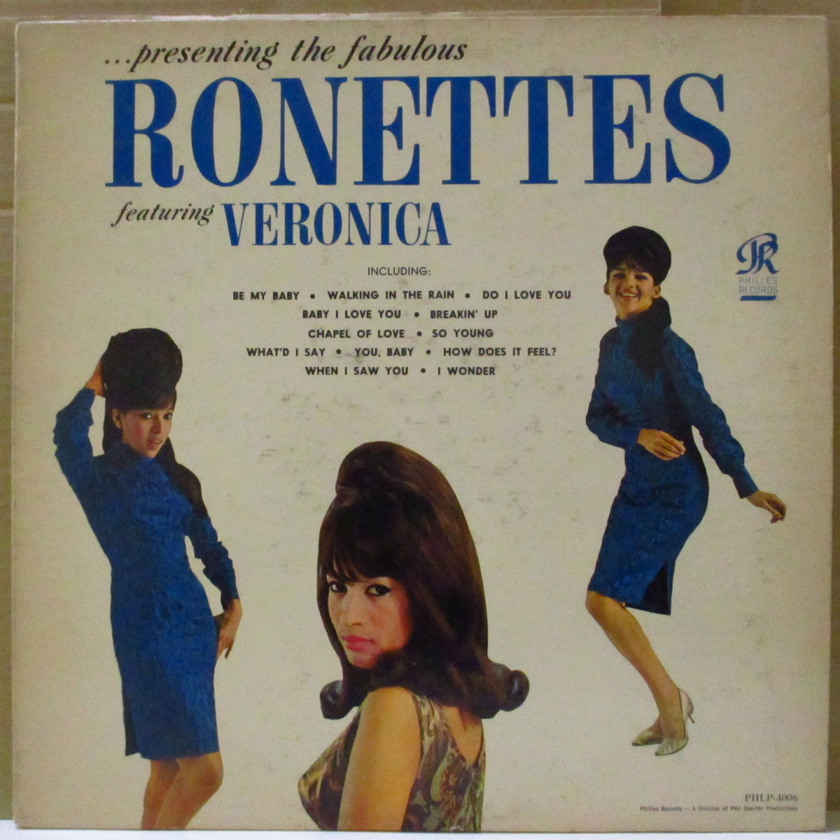 RONETTES, THE (ザ・ロネッツ)  - ....Presenting Fabulous The Ronettes feat.Veronica (US '64 セカンド・プレス「赤・黄ラベ」モノラル LP) キズ、ノイズ多。