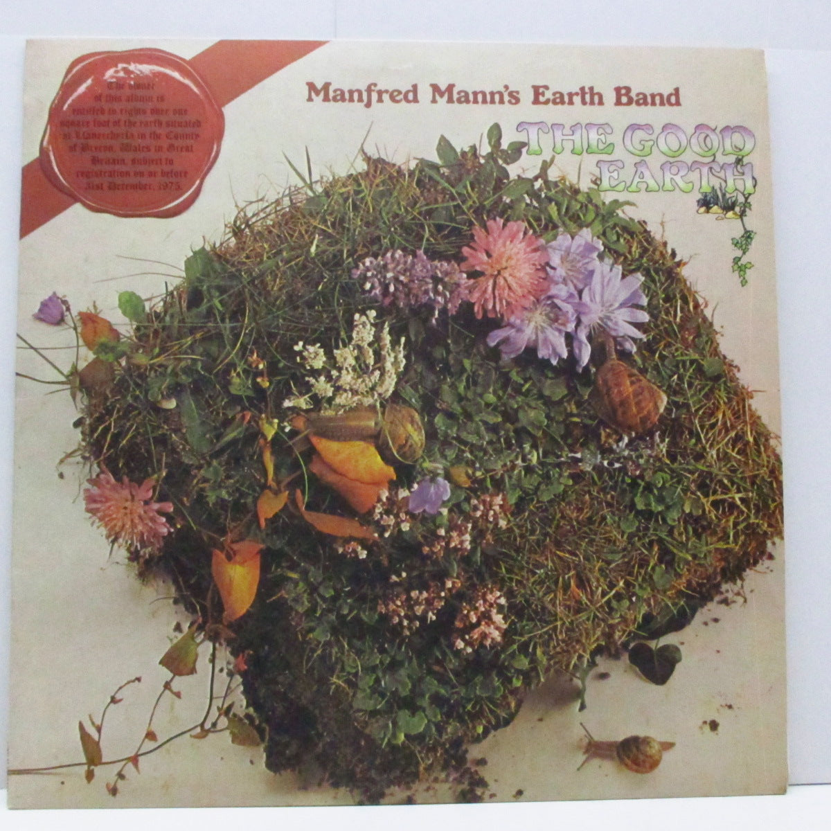MANFRED MANN'S EARTH BAND (マンフレッド・マン)  - The Good Earth (UK オリジナル「アイランド社リム」 LP+コーナーカット無インナー) '74年5枚目アルバム！