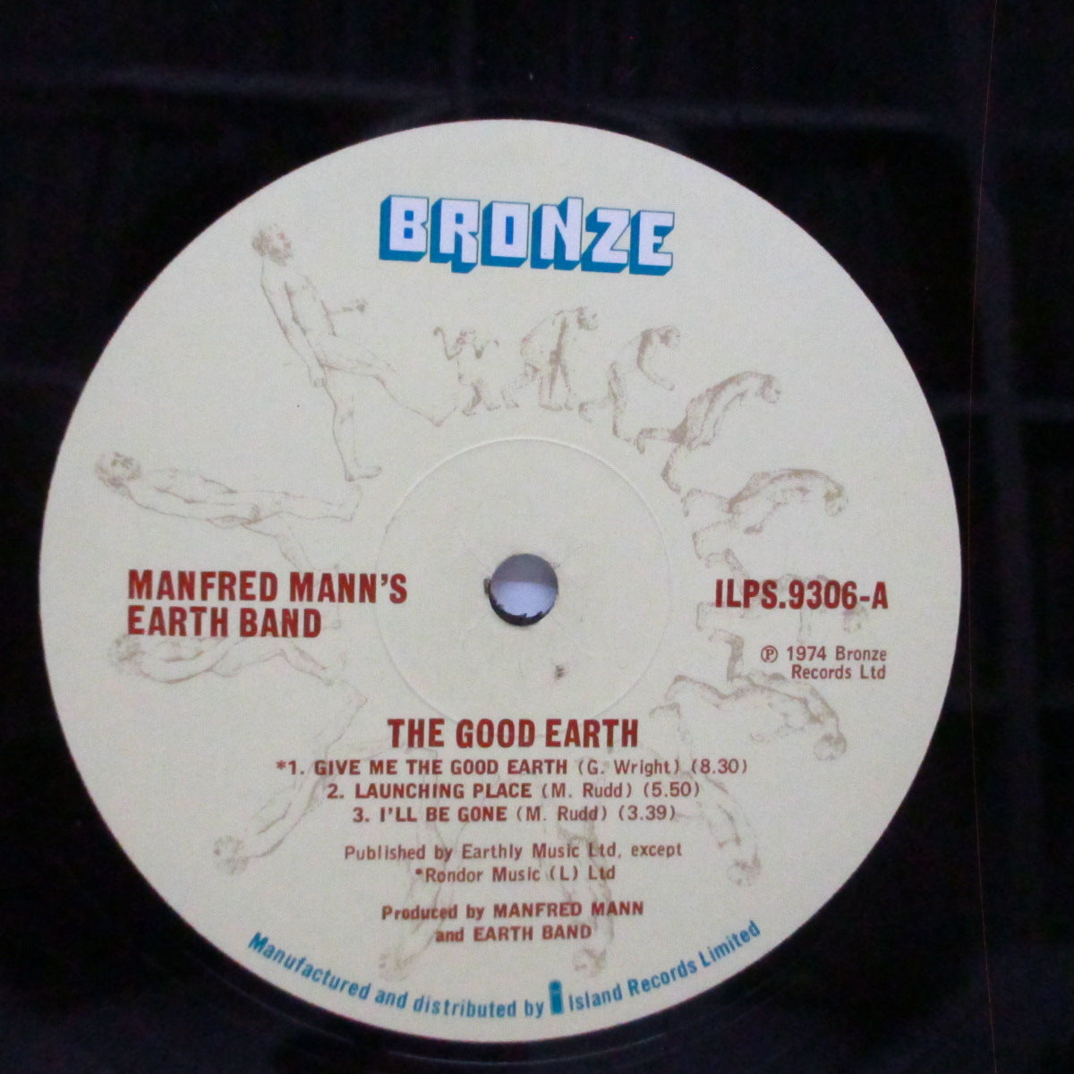 MANFRED MANN'S EARTH BAND (マンフレッド・マン)  - The Good Earth (UK オリジナル「アイランド社リム」 LP+コーナーカット無インナー) '74年5枚目アルバム！