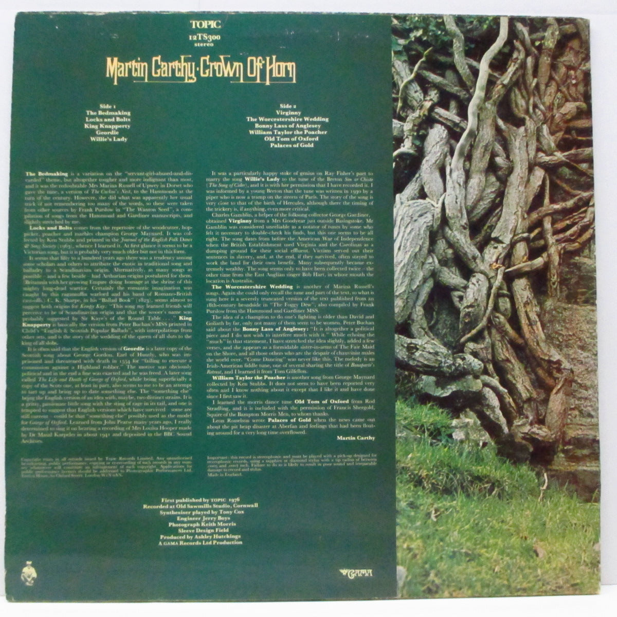 MARTIN CARTHY (マーティン・カーシー)  - Crown Of Horn (UK オリジナル LP) '76年9th ソロアルバム！