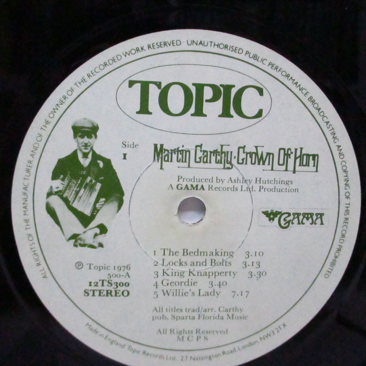 MARTIN CARTHY (マーティン・カーシー)  - Crown Of Horn (UK オリジナル LP) '76年9th ソロアルバム！