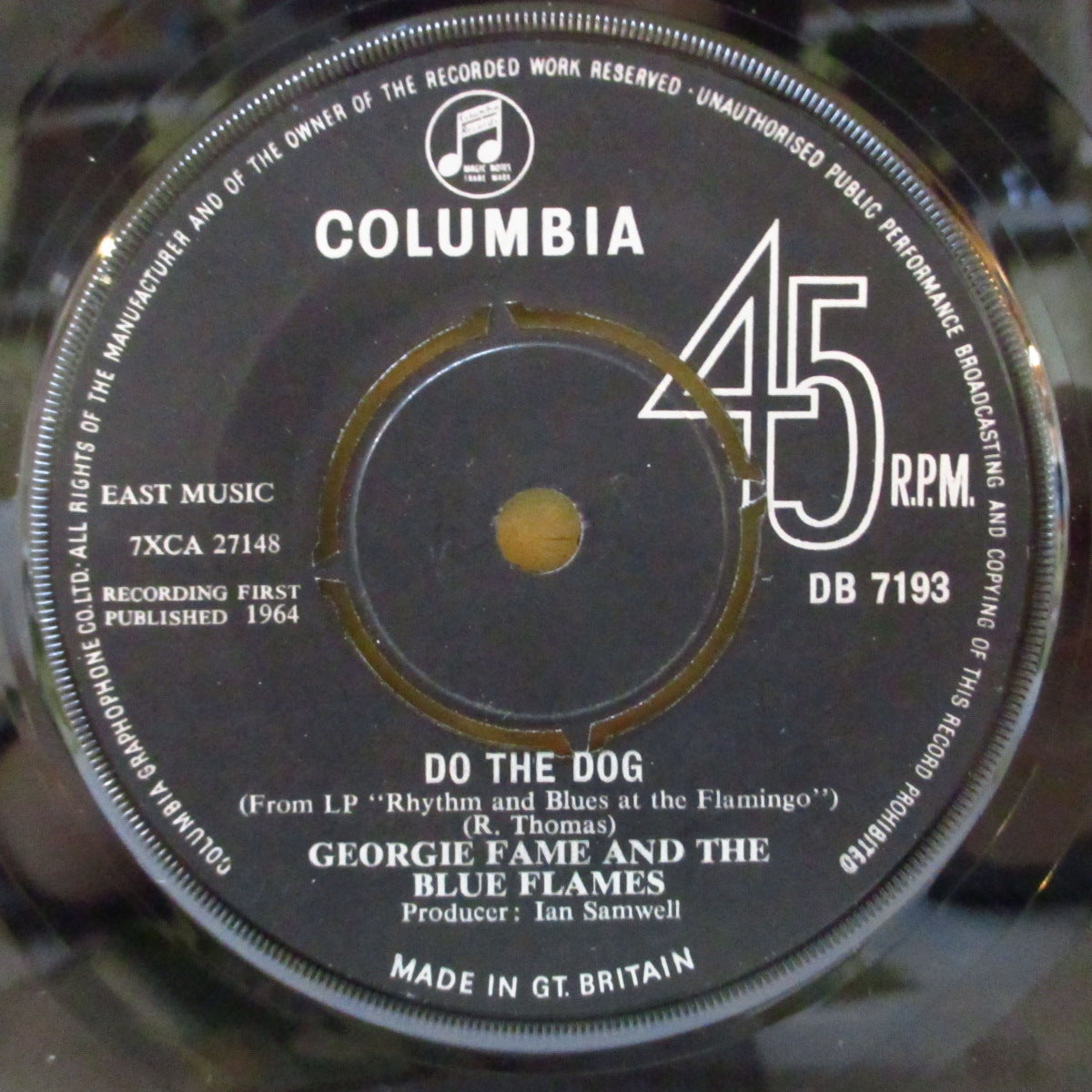GEORGIE FAME & THE BLUE FLAMES (ジョージィ・フェイム・アンド・ザ・ブルー・フレイムス)  - Do The Dog (UK '64 オリジナル 7インチ+カンパニースリーブ)