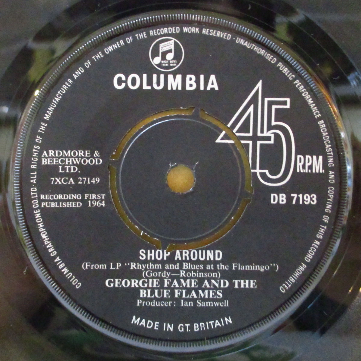 GEORGIE FAME & THE BLUE FLAMES (ジョージィ・フェイム・アンド・ザ・ブルー・フレイムス)  - Do The Dog (UK '64 オリジナル 7インチ+カンパニースリーブ)