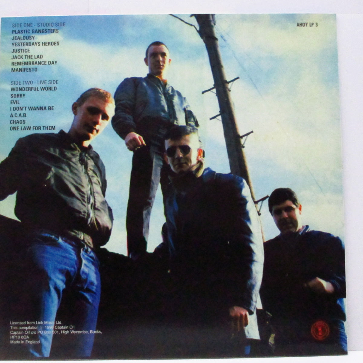 4 SKINS, THE (ザ・フォー・スキンズ)  - The Good, The Bad & The 4 Skins (UK '96 再発「黒盤」LP+インサート/AHOY LP 3）'82年ファースト！