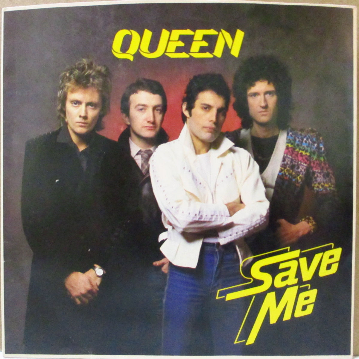 QUEEN (クイーン)  - Save Me (UK '80 オリジナル「カラー紙ラベ・ラウンドセンター」 7インチ+光沢固紙ジャケ)
