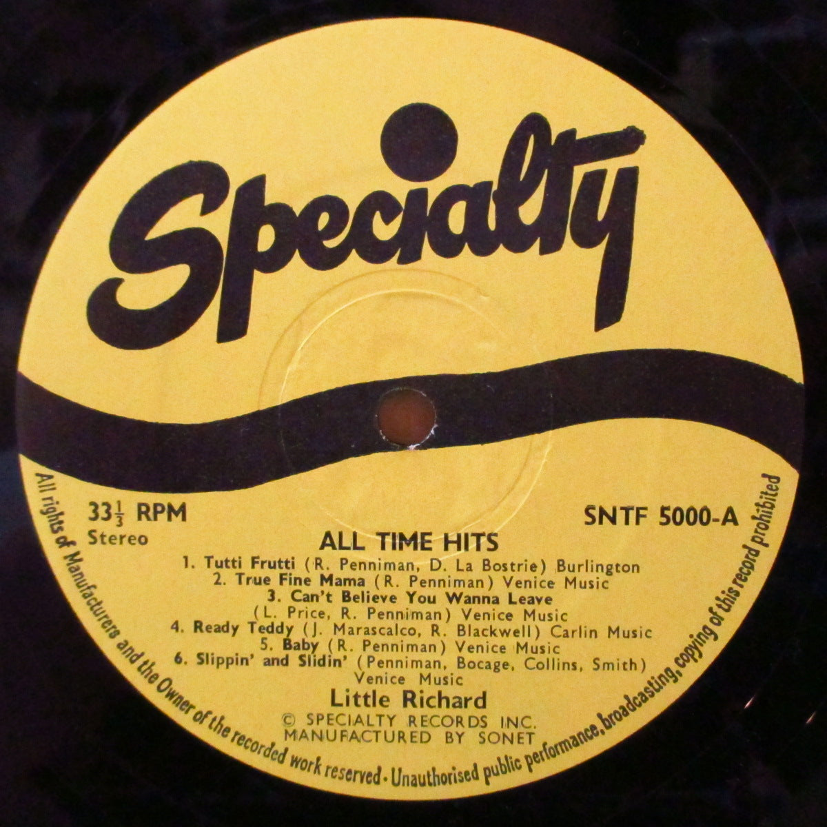 LITTLE RICHARD (リトル・リチャード) - All Time Hits (UK '69