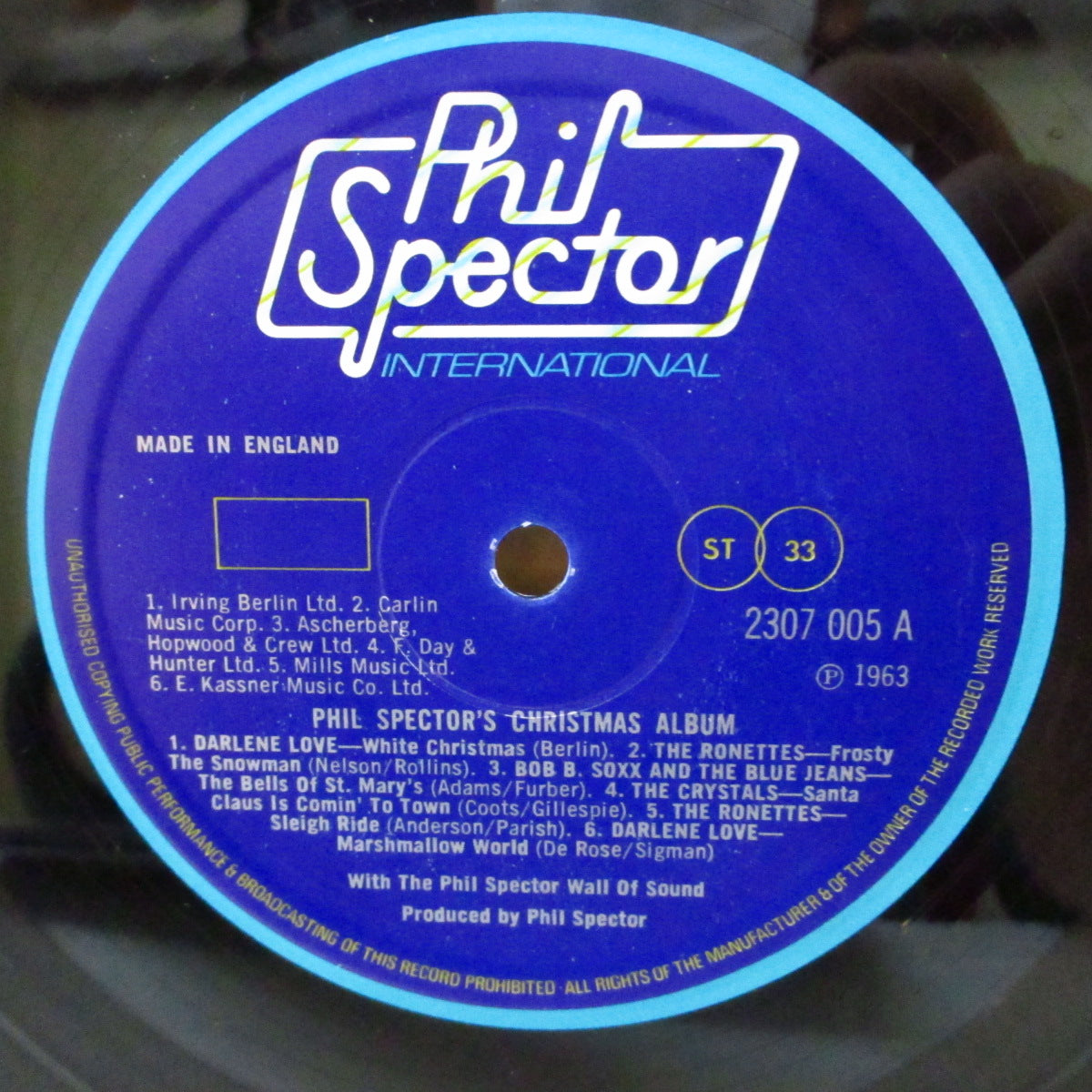 V.A. (フィル・スペクター・クリスマス・アルバム)  - Phil Spector's Christmas Album (UK '75 フィル・スペクター・インターナショナル社再発 LP/両面コーティング・ジャケ)