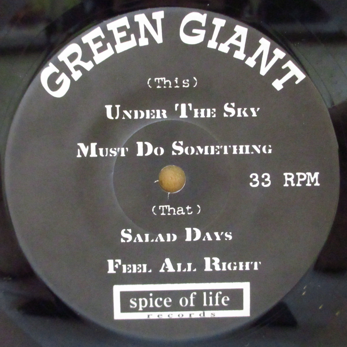GREEN GIANT (グリーン・ジャイアント)  - Under The Sky (Japan '96 オリジナル5曲入り 7インチ/光沢固紙ジャケ)