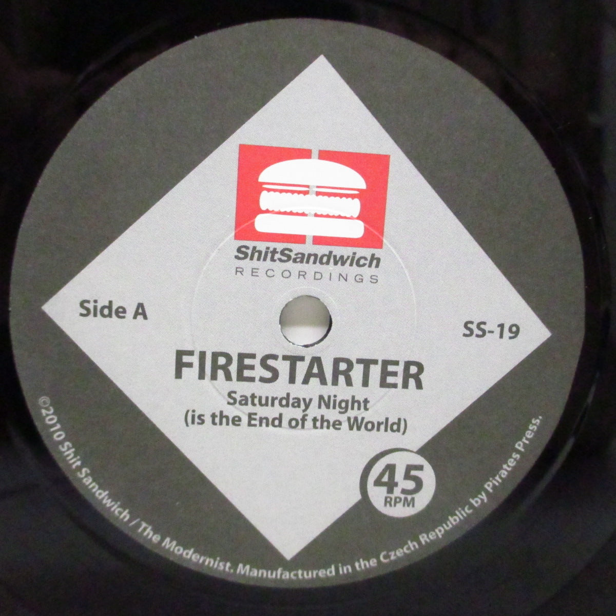 FIRESTARTER (ファイアスターター)  - Saturday Night : Is The End Of The World (US+Japan '10 オリジナル「黒盤」7"/光沢固紙ジャケ付)