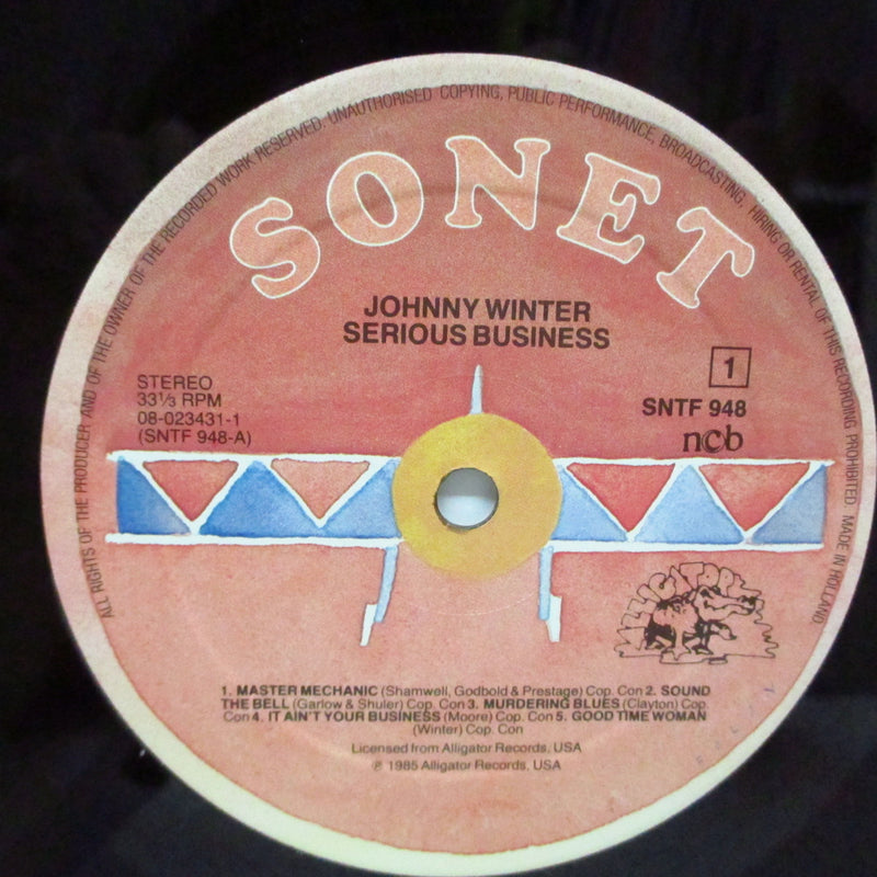 JOHNNY WINTER (ジョニー・ウィンター)  - Serious Business (UK オリジナル LP)