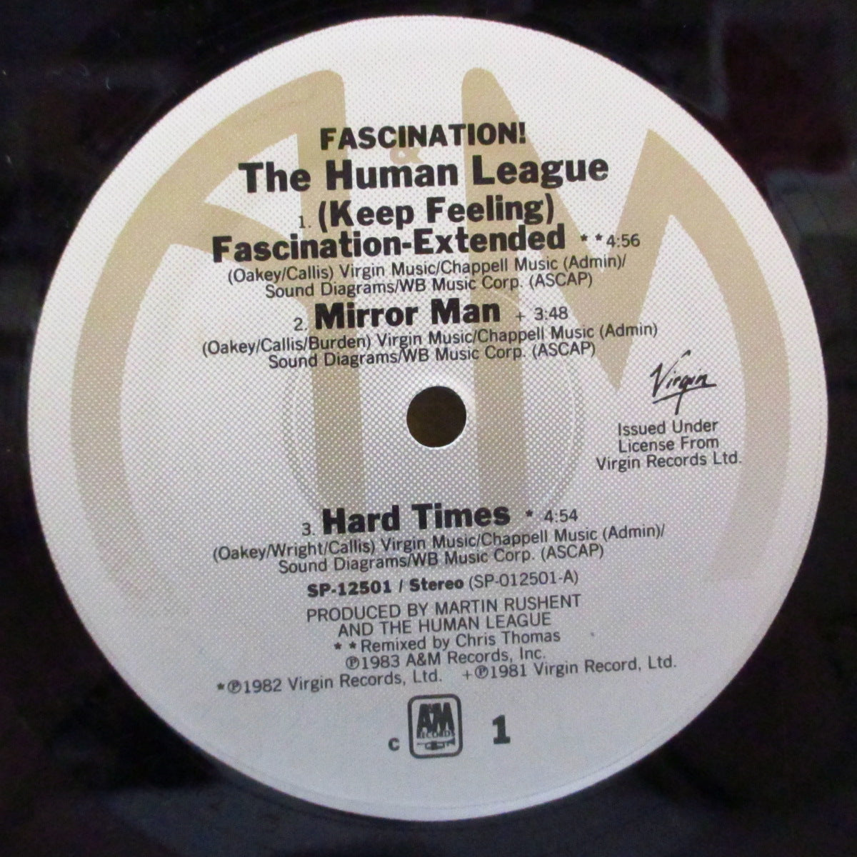 HUMAN LEAGUE, THE (ヒューマン・リーグ)  - Fascination! (US オリジナル MLP/ブラック光沢ジャケ) '83年ミニアルバム