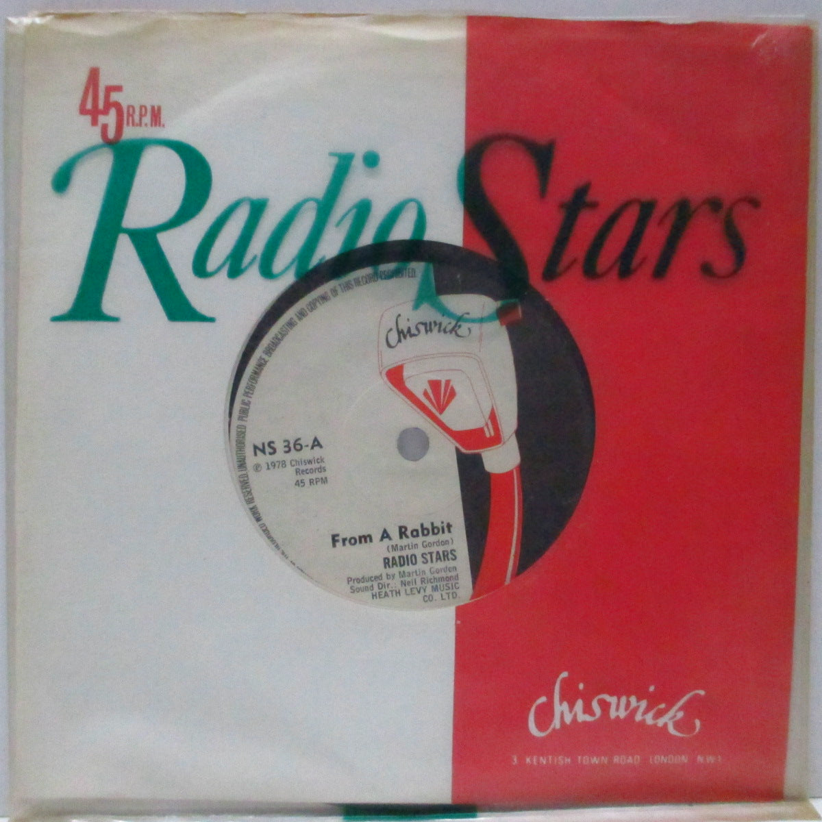 RADIO STARS (レディオ・スターズ)  - From A Rabbit (UK オリジナル 7"/カンパニースリーブ＆ロゴ入りPVC)