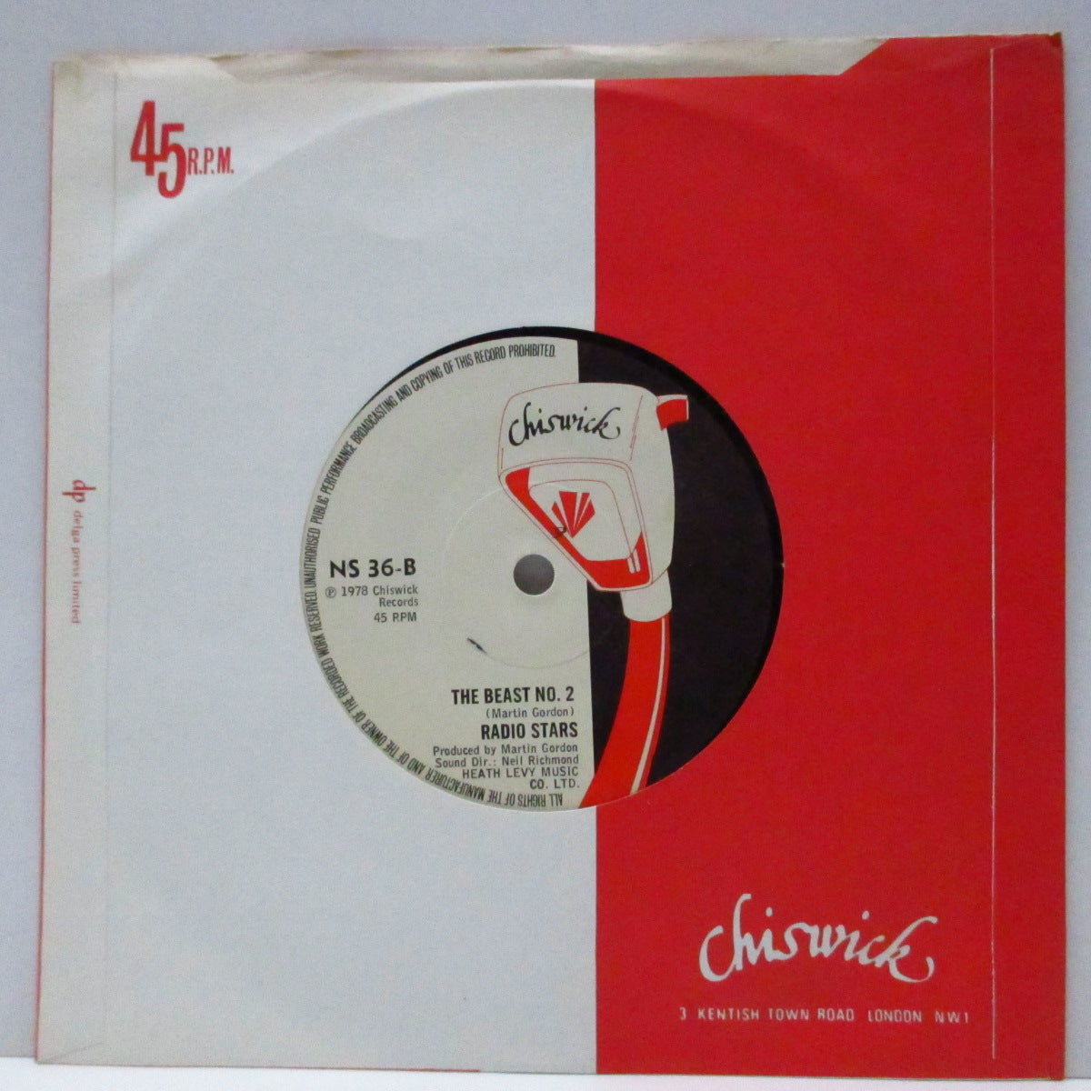 RADIO STARS (レディオ・スターズ)  - From A Rabbit (UK オリジナル 7"/カンパニースリーブ＆ロゴ入りPVC)