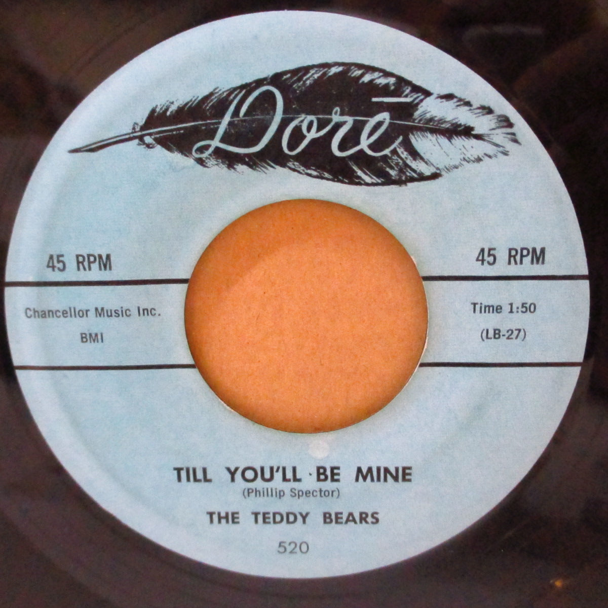 TEDDY BEARS, THE (ザ・テディ・ベアーズ=フィル・スペクター在籍)  - Wonderful Loveable You (US '59 オリジナル7インチ) フィル自作哀愁ティーン・バラッド+ロカビリー調のインスト・ジャイバー！