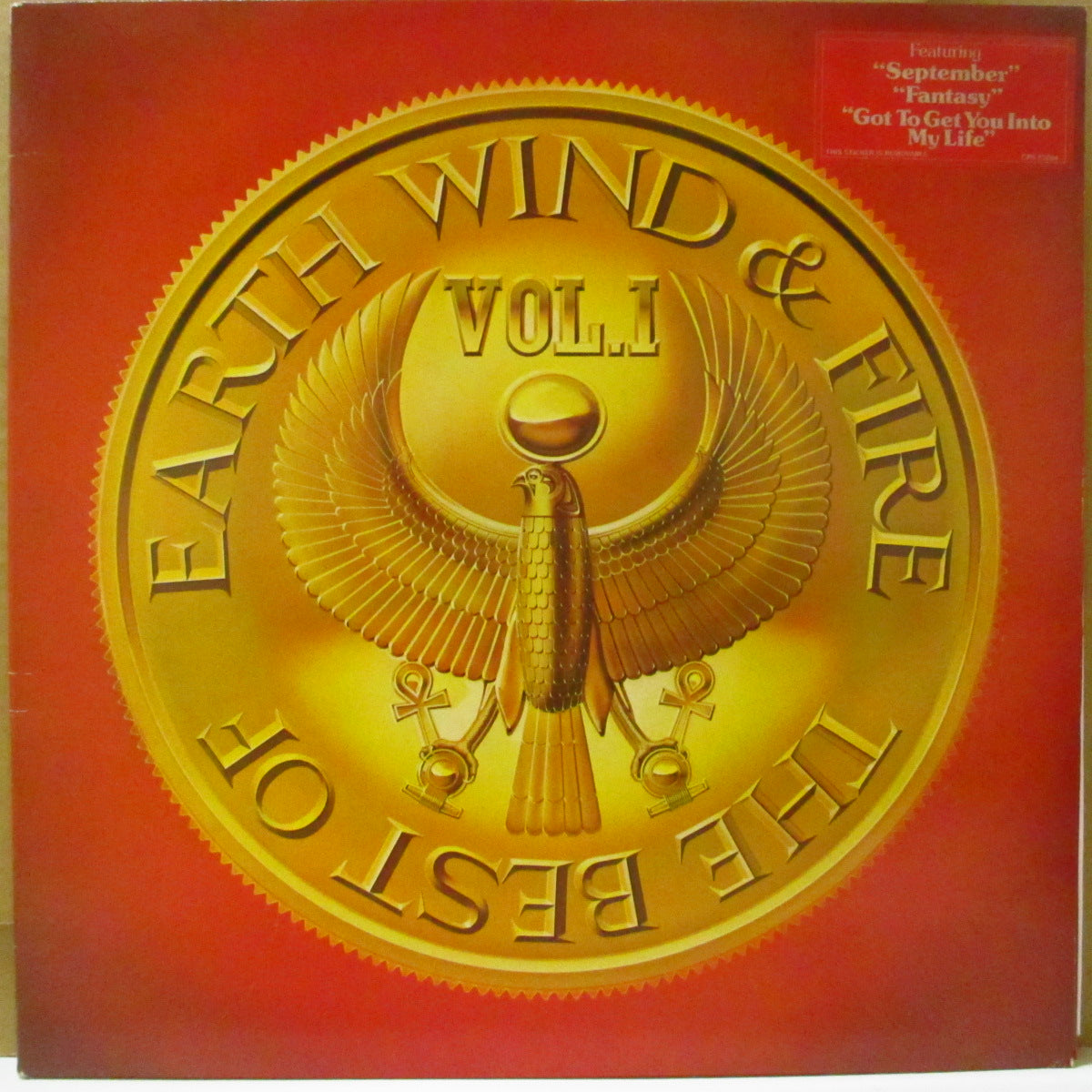 EARTH, WIND & FIRE (アース・ウィンド・アンド・ファイアー)  - The Best Of Earth, Wind & Fire Vol.1 (UK '78 オリジナル LP/宣伝ステッカー付き光沢見開きジャケ) 近年稀な美品！　