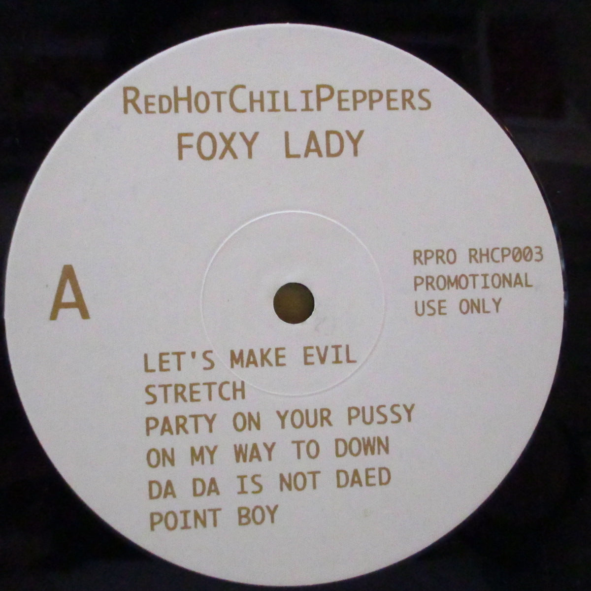 RED HOT CHILI PEPPERS (レッド・ホット・チリ・ペッパーズ)  - Foxy Lady (Japan プロモ LP/プレーンダイカットジャケ) プロモ用レア音源コンピ