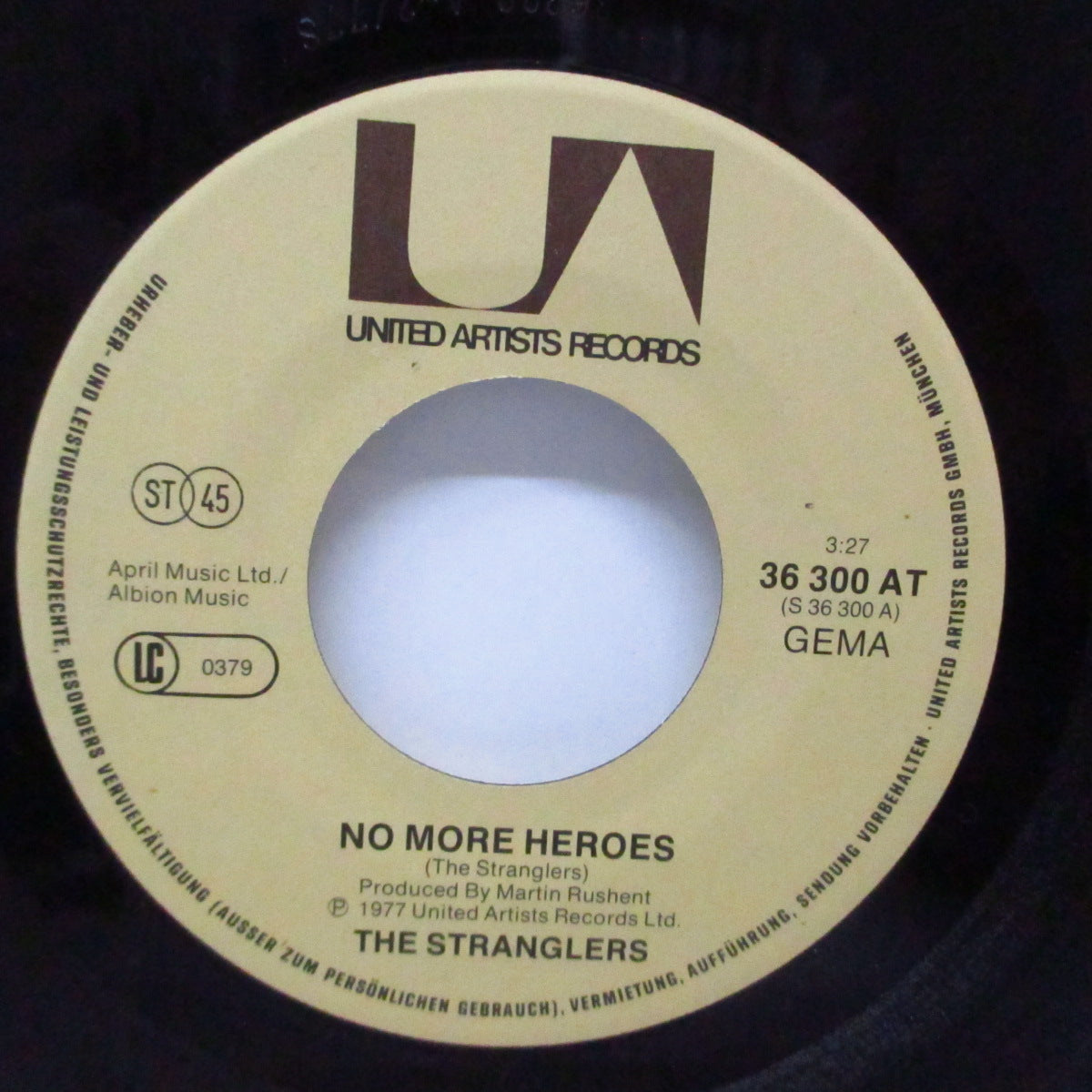 STRANGLERS, THE (ストラングラーズ )  - No More Heroes (German オリジナル 7"/光沢ソフト紙ジャケ) 英国盤とはジャケ違い！