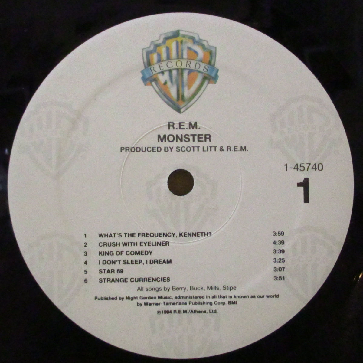 R.E.M. - Monster (US オリジナル LP+インサート) '94年9thアルバム