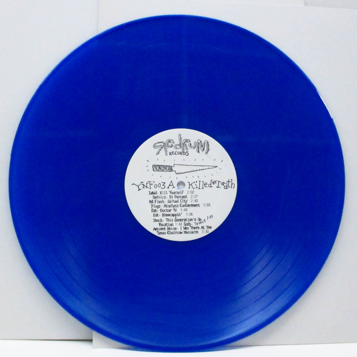 V.A. ('77-'82年各国レアパンク・コンピ)  - Killed By Death #3 (US 90's 限定再発「ブルーヴァイナル」LP)