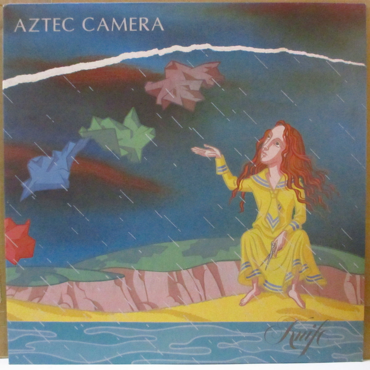 AZTEC CAMERA (アズテック・カメラ)  - ナイフ: Knife (Japan オリジナル LP+ソフト紙インサート/帯欠) '84年2ndアルバム