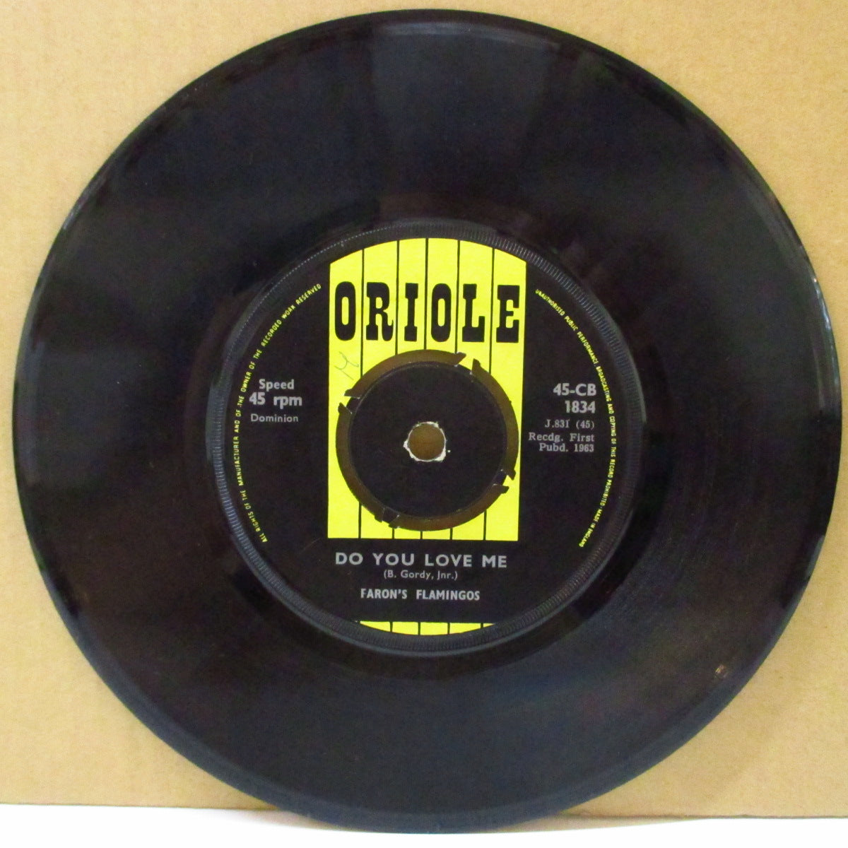 FARON'S FLAMINGOS (ファロンズ・フラミンゴス)  - Do You Love Me (UK '63 オリジナル 7インチ)アップテンポ・ビート・カヴァ！