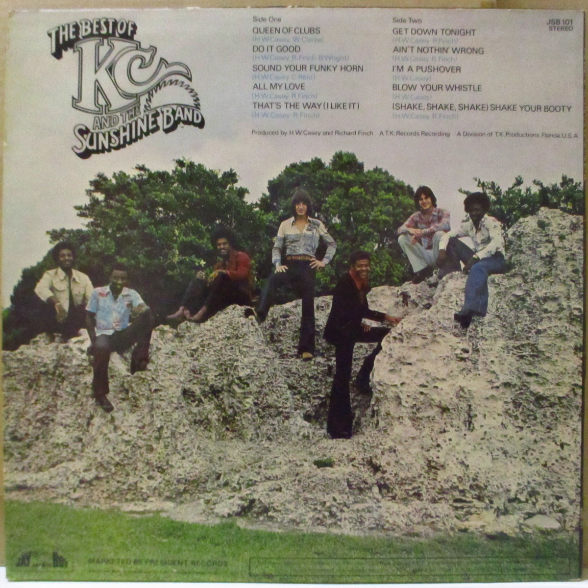KC AND THE SUNSHINE BAND (KCアンド・ザ・サンシャイン・バンド)  - The Best Of KC And The Sunshine Band (UK '76 オリジナル・ステレオ LP/両面コーティング・ジャケ)UK独自ベスト全10曲