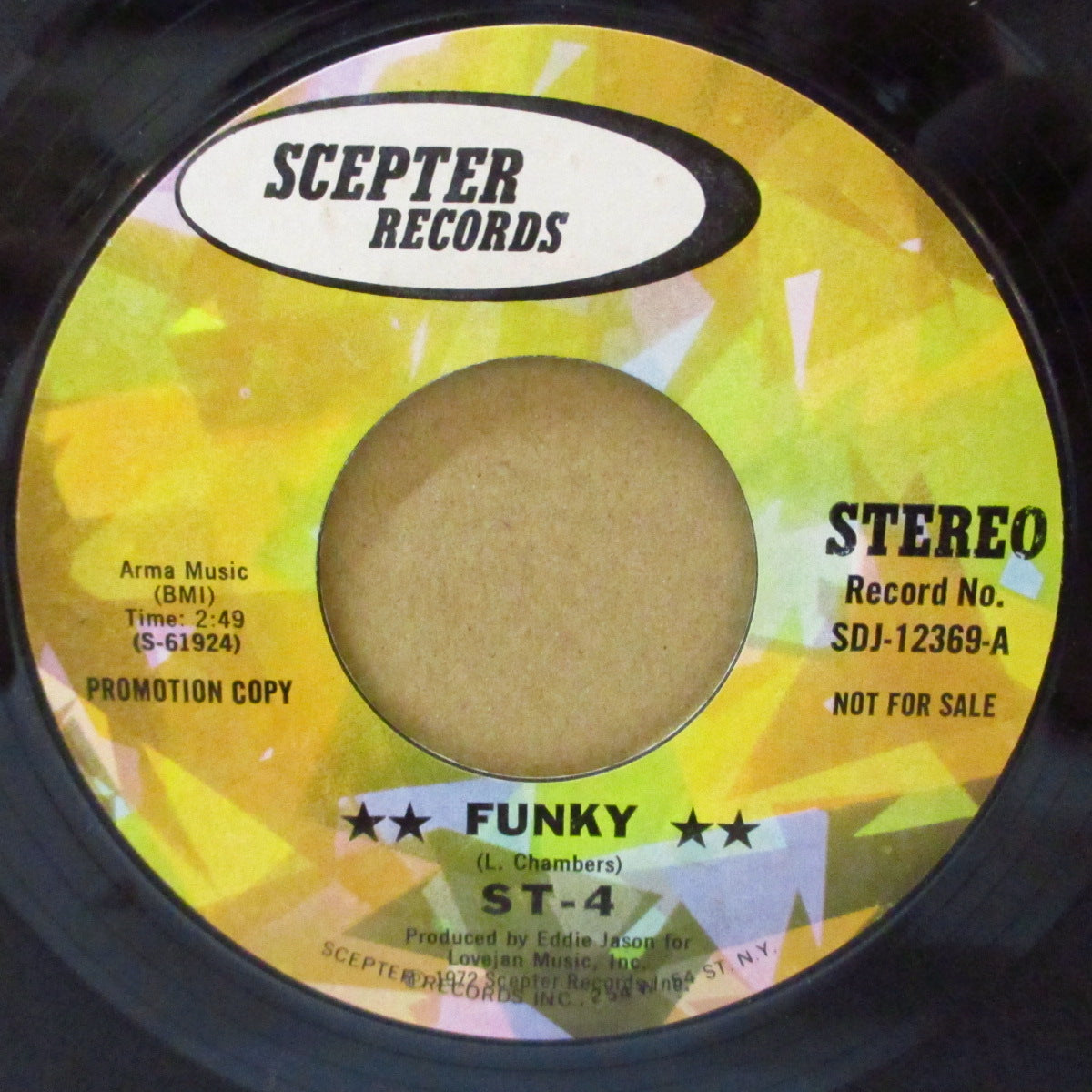 ST-4 - Funky (US (72 プロモ・カラーラべ・7インチ)ドラム・ブレイクビーツも素敵なアーバン・ファンク！