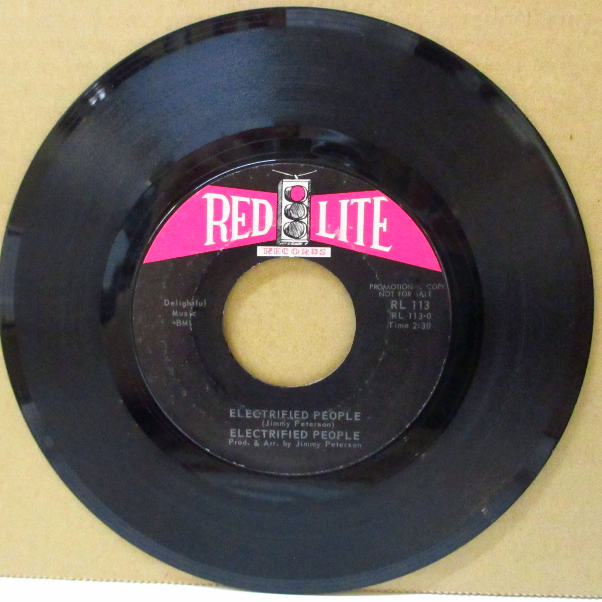 ELECTRIFIED PEOPLE (エレクトリフィールド・ピープル)  - Electrified People (US '71 プロモ・クレジット・カラーラベ 7インチ)爆RAWファンキー・インスト！