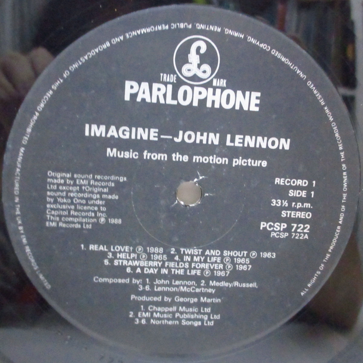 JOHN LENNON (ジョン・レノン)  - Imagine: John Lennon, Music From The Original Motion Picture (UK オリジナル 2xLP+インナー/見開ジャケ)