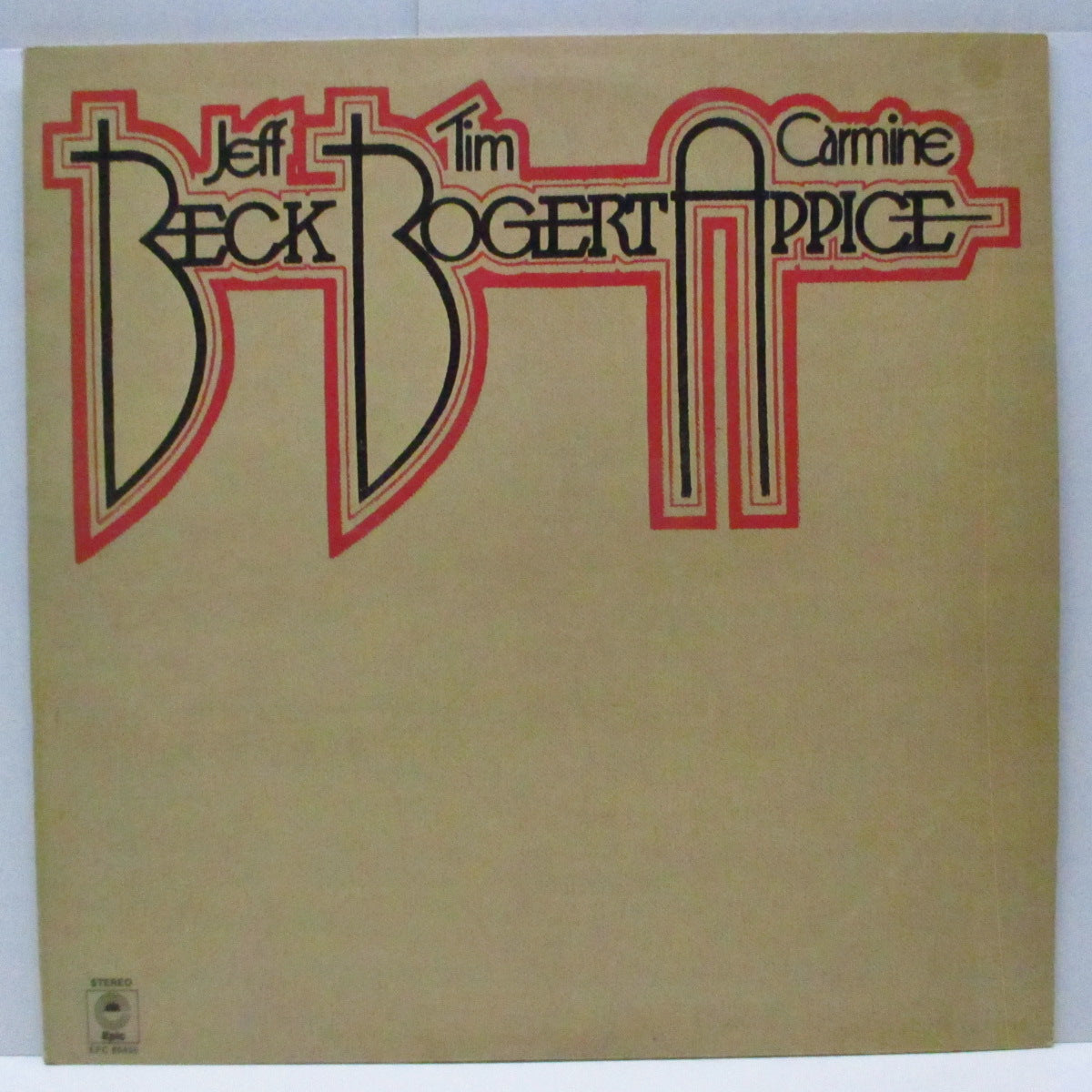 BECK, BOGERT & APPICE (ベック・ボガート & アピス)  - Beck, Bogert & Appice (UK 70's 再発「ボックスロゴ」黄色ラベLP/光沢ジャケ) '73年デビュー・アルバム !