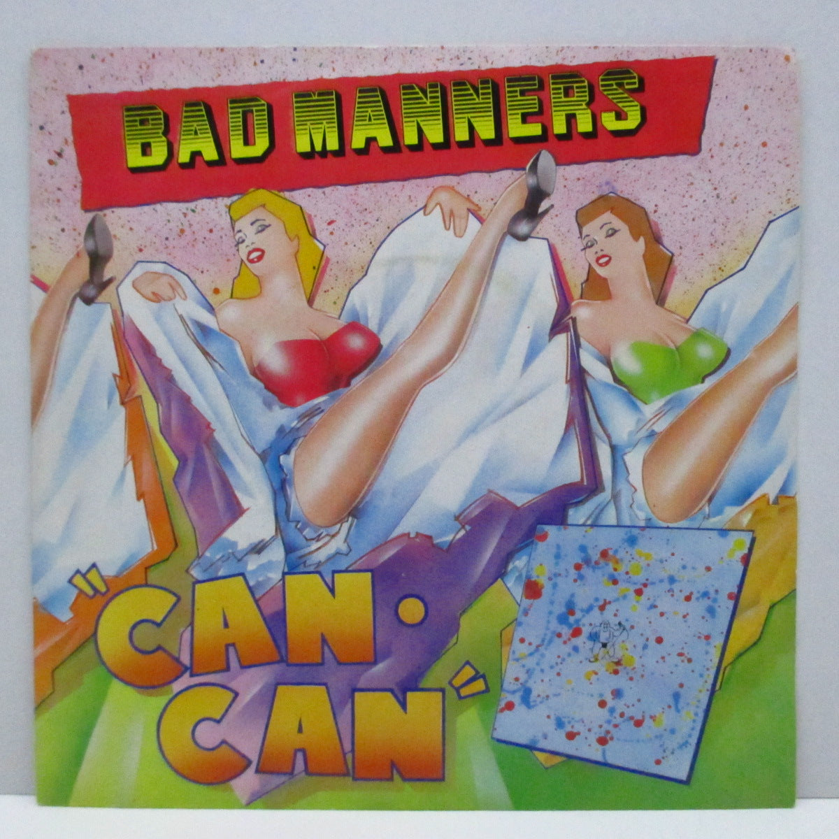 BAD MANNERS (バッド・マナーズ)  - Can Can  (UK オリジナル「青紙ラベ」7"+光沢ソフト紙折り返しジャケ)