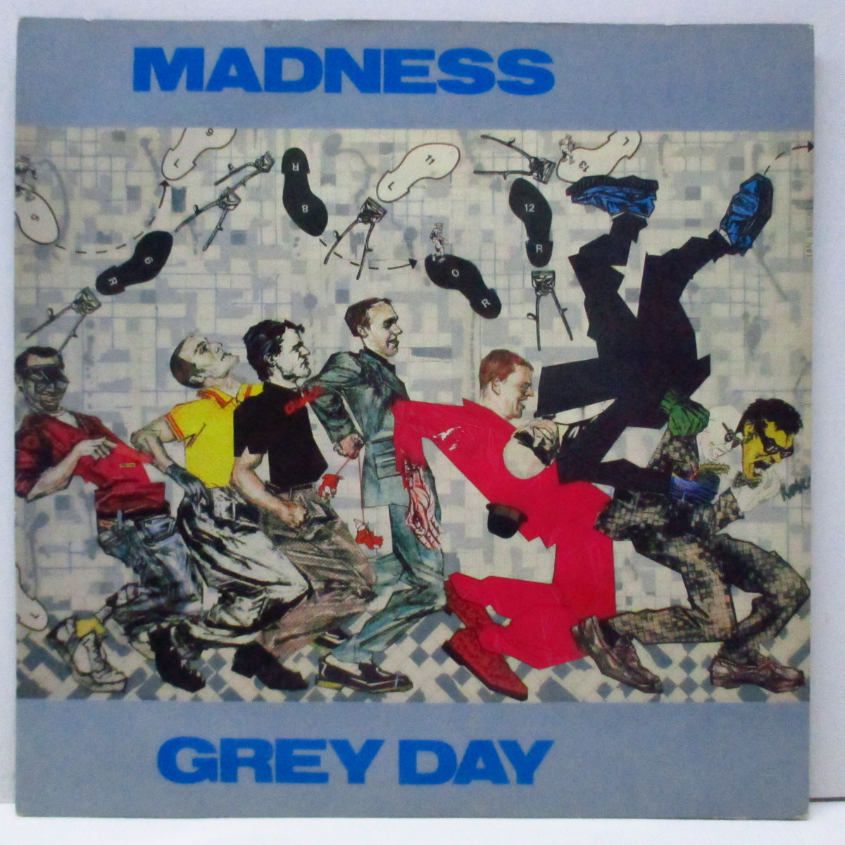 MADNESS (マッドネス)  - Grey Day (UK オリジナル「フラットセンター」7"/光沢固紙折り返ジャケ) 「足首 / 小バンドロゴ」ラベ！