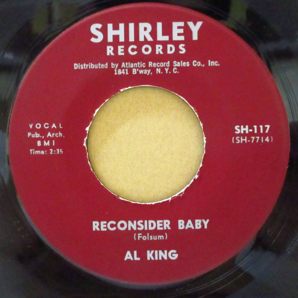 AL KING (アル・キング)  - Oh My Way / Reconsider Baby (US '64 オリジナル「マルーン・ラベ ver」7インチ)デンジャー・ロッキン・ブルース！