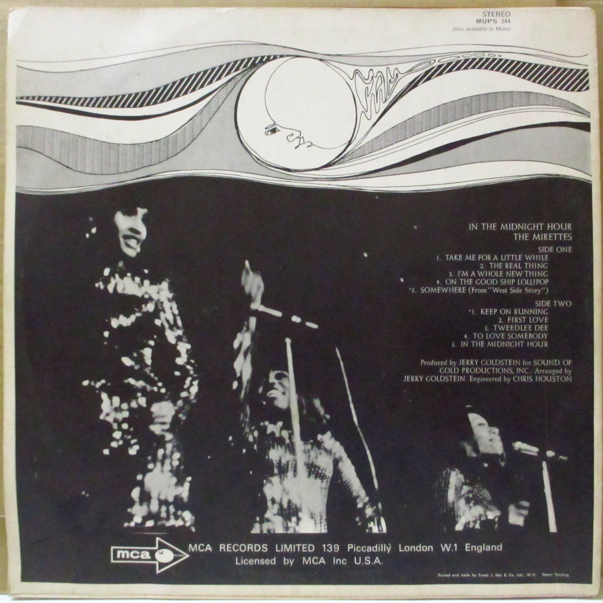 MIRETTES (ザ・ミレッツ)  - In The Midnight Hour (UK '68 オリジナル・ステレオ LP/表面コーティングジャケ)アイケッツの後身、'68年デビューアルバム