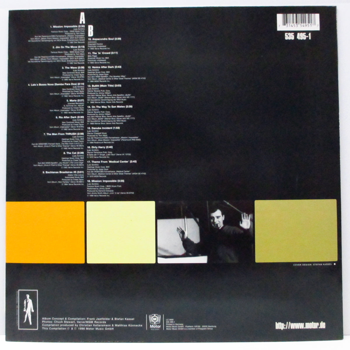 LALO SCHIFRIN -  O.S.T. (「スパイ大作戦」他、ラロ・シフリンによるサントラ・コンピ！)  - Mission: Impossible ... And More! - The Best Of Lalo Schifrin : 1962 - 1972 (German オリジナル LP)