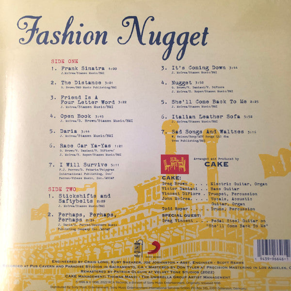 CAKE (ケイク)  - Fashion Nugget (EU 限定復刻リマスター再発180グラム重量 LP/NEW)