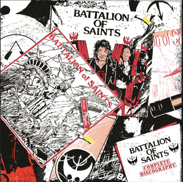 BATTALION OF SAINTS (バタリオン・オブ・セインツ) - Complete Discography (UK  限定再発「赤、白、青ヴァイナル」 3xLP/ New)