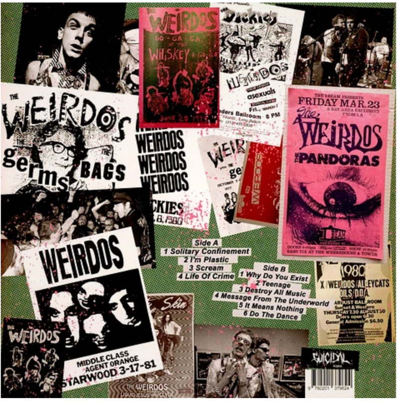 WEIRDOS, THE (ジ・ウィアードズ) - Live At The Whisky,  Hollywood, October 16th 1977 (EU 限定再発 LP/ New)