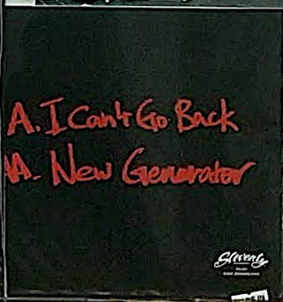 ANGEL FACE (エンジェル・フェイス)  - I Can't Go Back / New Generator (US 333限定「ブラックヴァイナル」 7"/ New)
