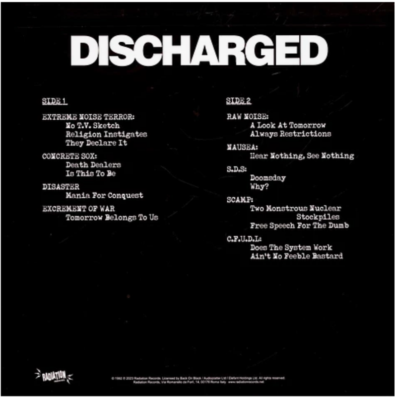 V.A. (Dischargeカバー・コンピ) - Discharged (イタリア 限定再発「ホワイトヴァイナル」/ New)