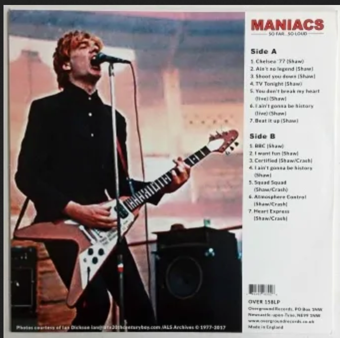MANIACS (マニアックス) - So Far... So Loud (UK 限定プレス再発 LP / New)