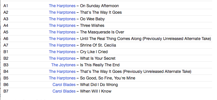 HARPTONES (ハープトーンズ) - On Sunday Afternoon / The Goldner Recordings 1956-57 (US オリジナルLP)
