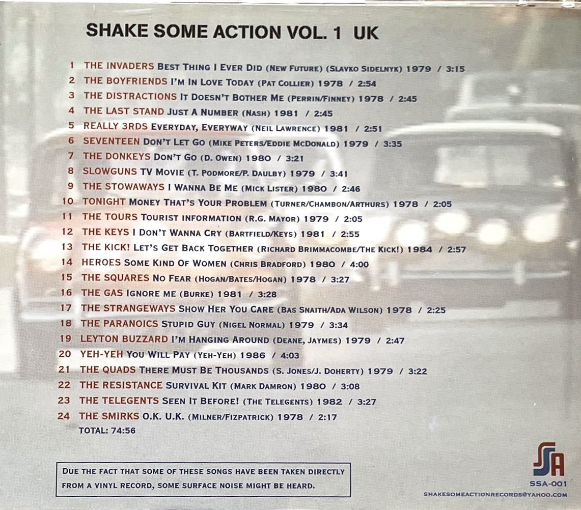 V.A. (パワーポップ、ネオモッズ・コンピ)  - Shake Some Action Vol.1 UK (EU 限定再発 CD/ New)