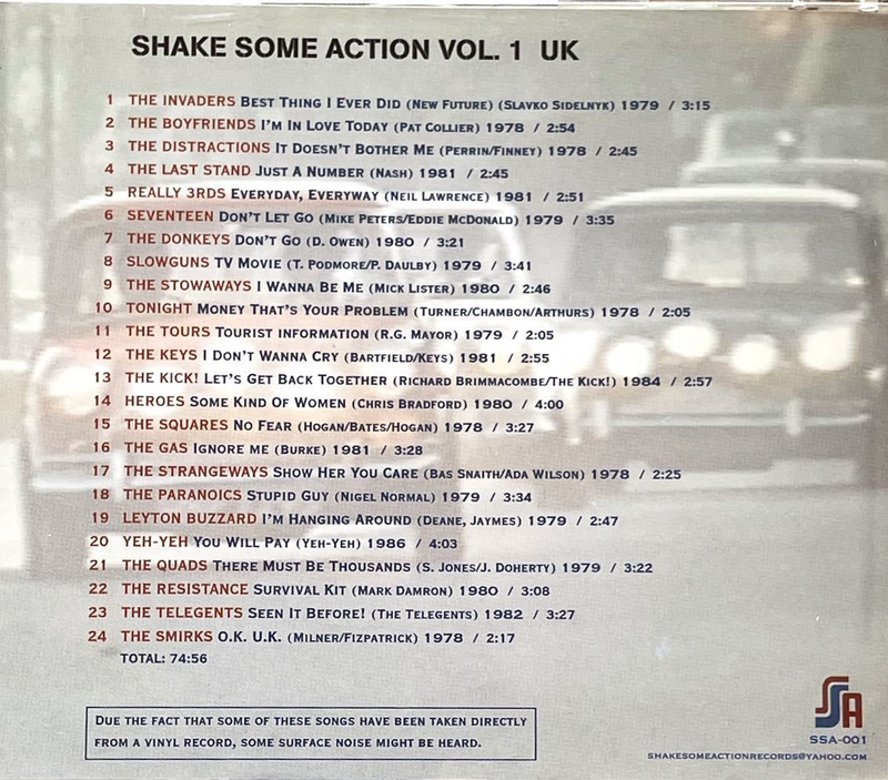 V.A. (パワーポップ、ネオモッズ・コンピ)  - Shake Some Action Vol.1 UK (EU 限定再発 CD/ New)