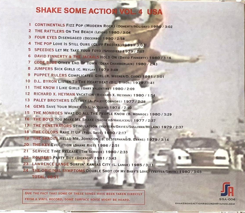 V.A. (パワーポップ、ネオモッズ・コンピ)  - Shake Some Action Vol.4 USA (EU 限定再発 CD/ New)