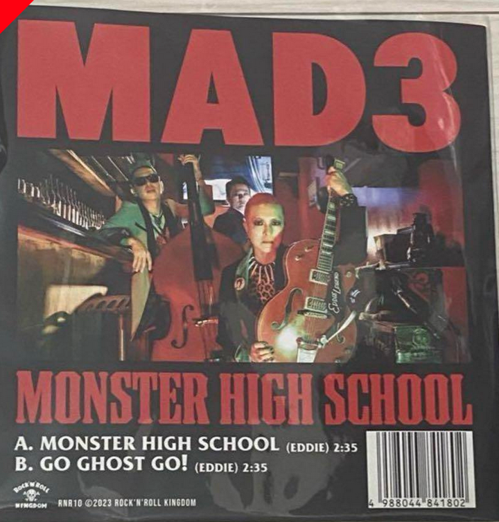 MAD 3 (マッド・スリー)  - Monster High School (Japan 限定プレス 7"+CD, DVDセット「初回特典"Too Kool To Die"のウッドベースバージョンのCD-R付き」/ New)
