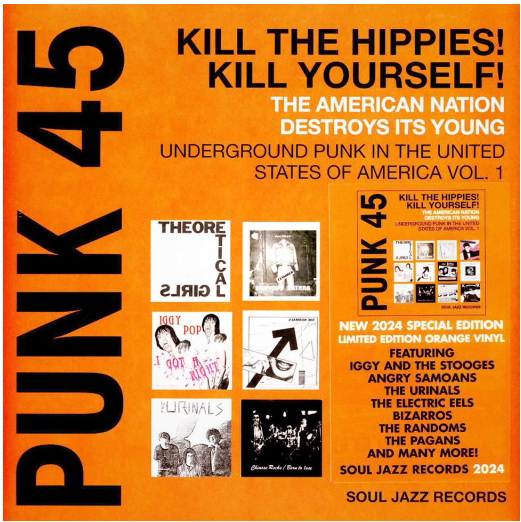 V.A. (1973〜'80 USパンク・コンピ)  - Punk 45: Kill The Hippies! Kill Yourself! (UK RSD 2024「2250枚限定オレンジヴァイナル」2xLP/New)