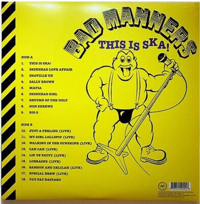 BAD MANNERS (バッド・マナーズ)  - This Is Ska (UK 限定再発「ホワイトヴァイナル」LP/ New)